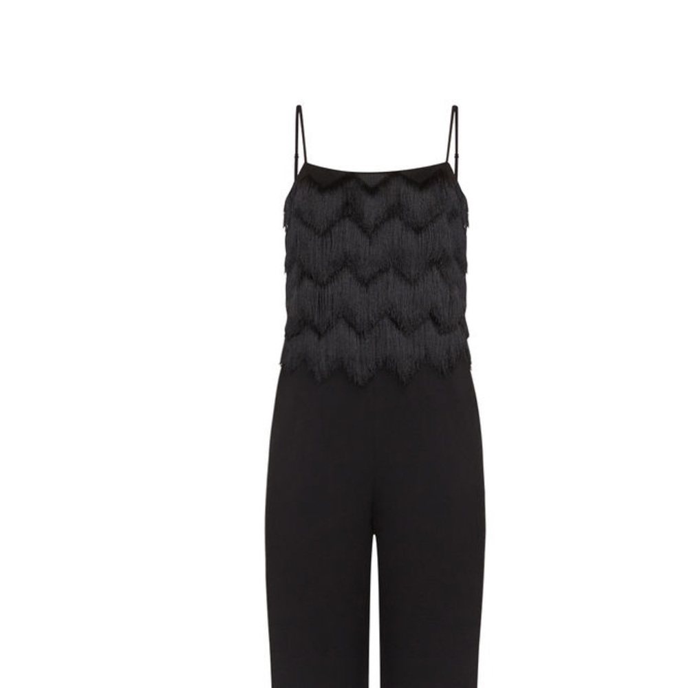 Brand new BCBG Brianne Eyelash Fringe Jumpsuit